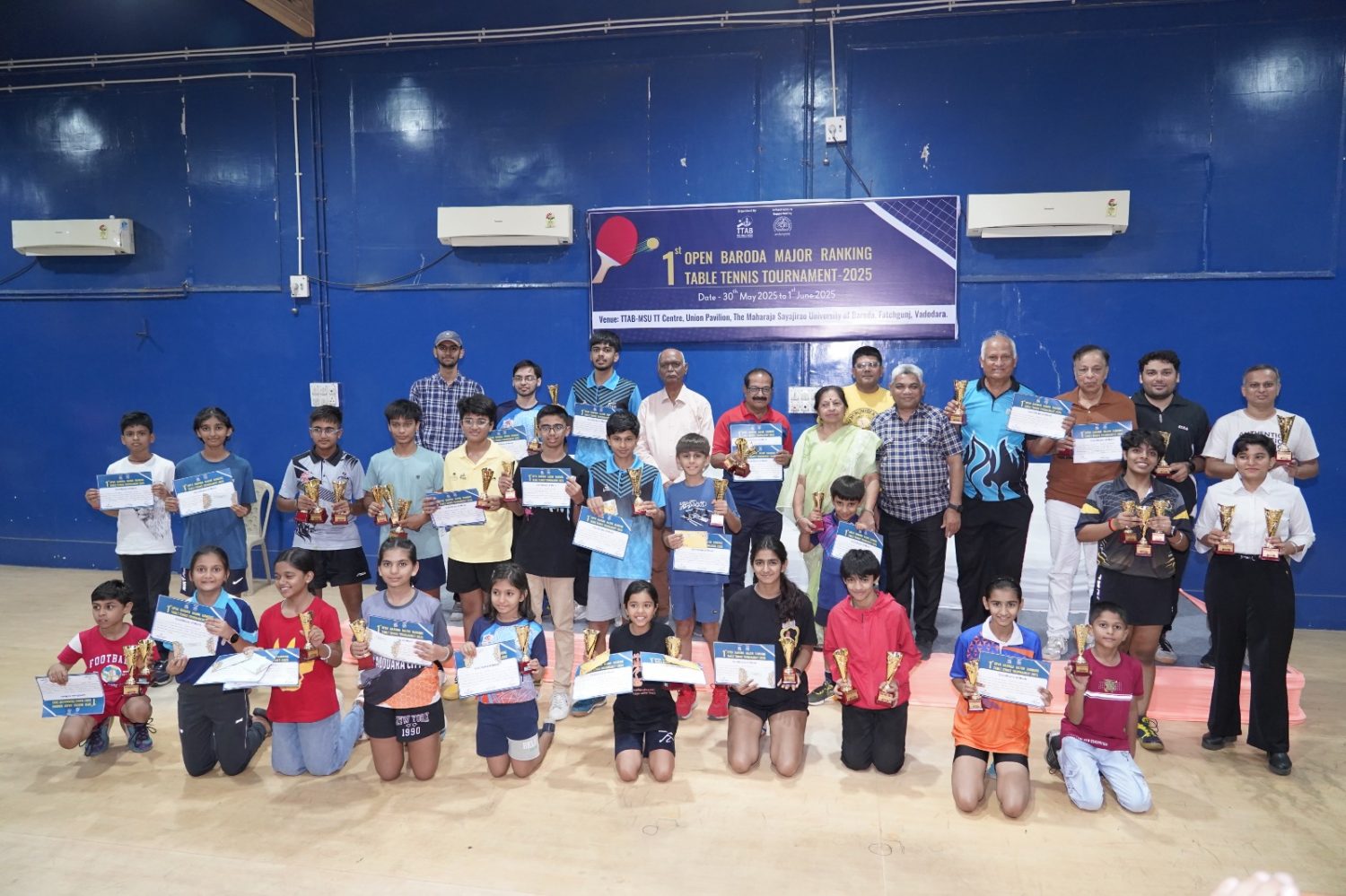 1st Open Baroda Major Ranking Table Tennis Tournament-2025