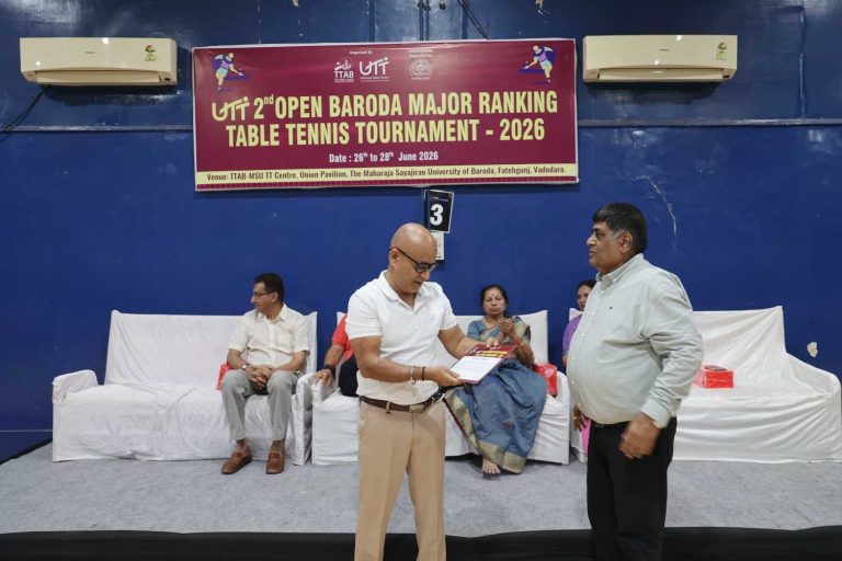 2nd OPEN BARODA MAJOR RANKING TABLE TENNIS TOURNAMENT - 2026