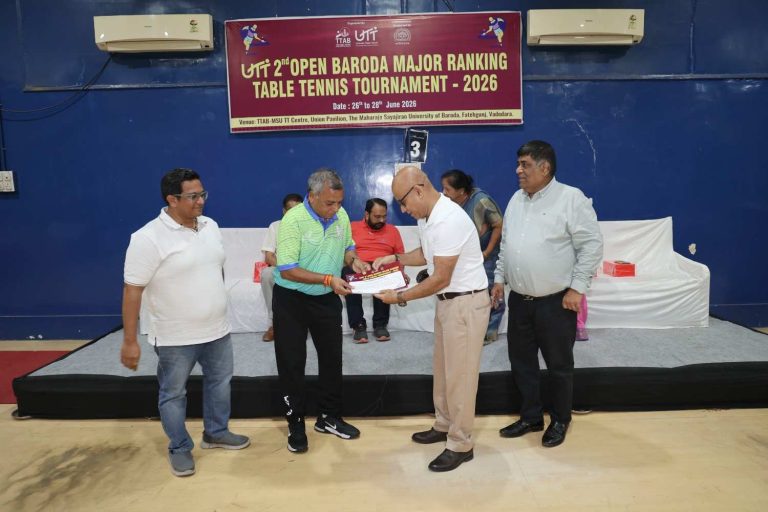2nd OPEN BARODA MAJOR RANKING TABLE TENNIS TOURNAMENT - 2026