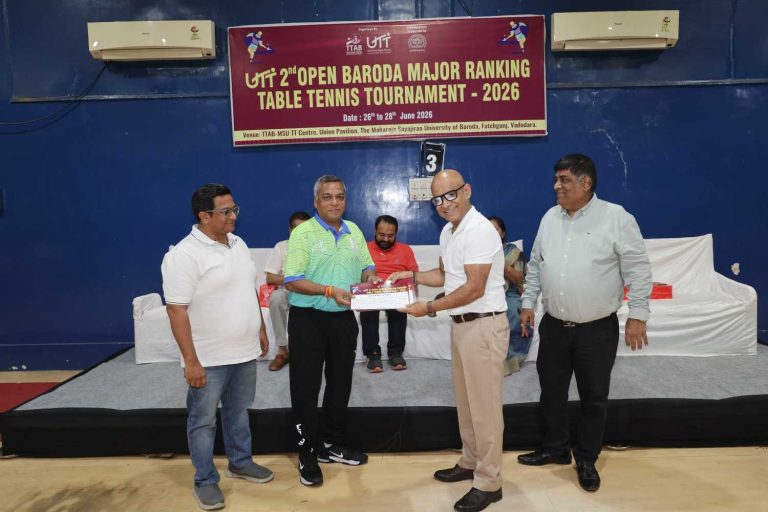 2nd OPEN BARODA MAJOR RANKING TABLE TENNIS TOURNAMENT - 2026