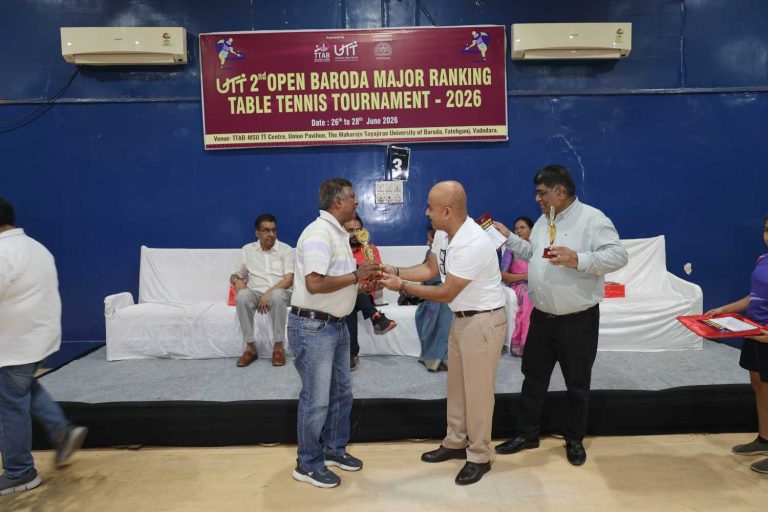 2nd OPEN BARODA MAJOR RANKING TABLE TENNIS TOURNAMENT - 2026