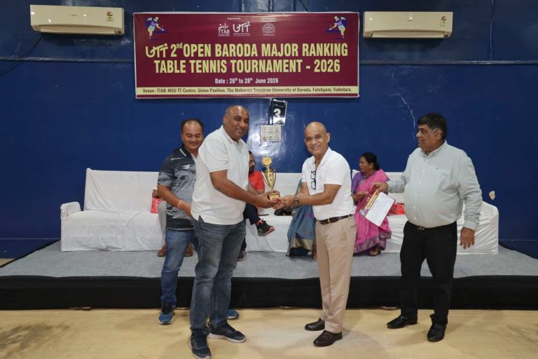 2nd OPEN BARODA MAJOR RANKING TABLE TENNIS TOURNAMENT - 2026
