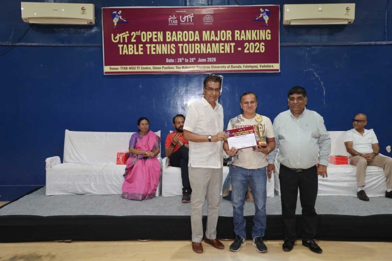 2nd OPEN BARODA MAJOR RANKING TABLE TENNIS TOURNAMENT - 2026