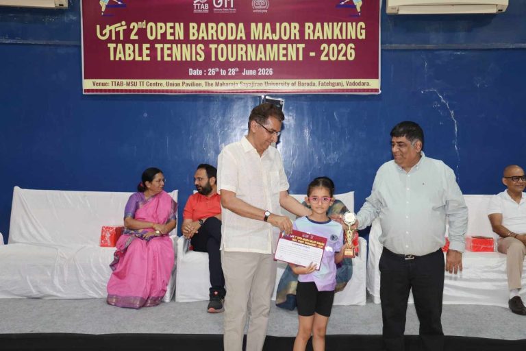2nd OPEN BARODA MAJOR RANKING TABLE TENNIS TOURNAMENT - 2026