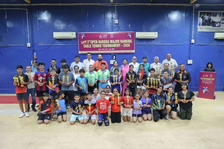 2nd OPEN BARODA MAJOR RANKING TABLE TENNIS TOURNAMENT - 2026